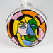 10" Glass Bong With Abstract Art Design Bongs 777 Smoke Design 2