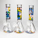 10" Glass Bong With Abstract Art Design Bongs 777 Smoke