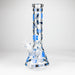 14" 7mm Honey Design Beaker Glass Bong Super Supplys Inc Blue