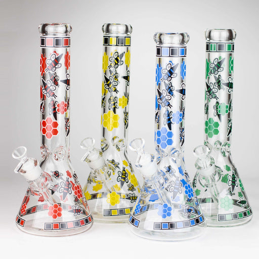 14" 7mm Honey Design Beaker Beaker Bong Super Supplys Inc