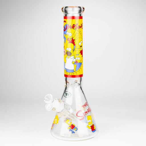14" 7mm Cartoon Design Beaker Beaker Bong Super Supplys Inc Design-1