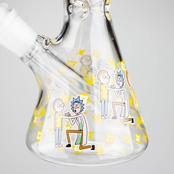 9" Glow In The Dark 4mm glass bong [S60] Glass Bong Super Supplys Inc