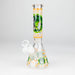 9" Glow In The Dark 4mm glass bong [S60] Glass Bong Super Supplys Inc Design C