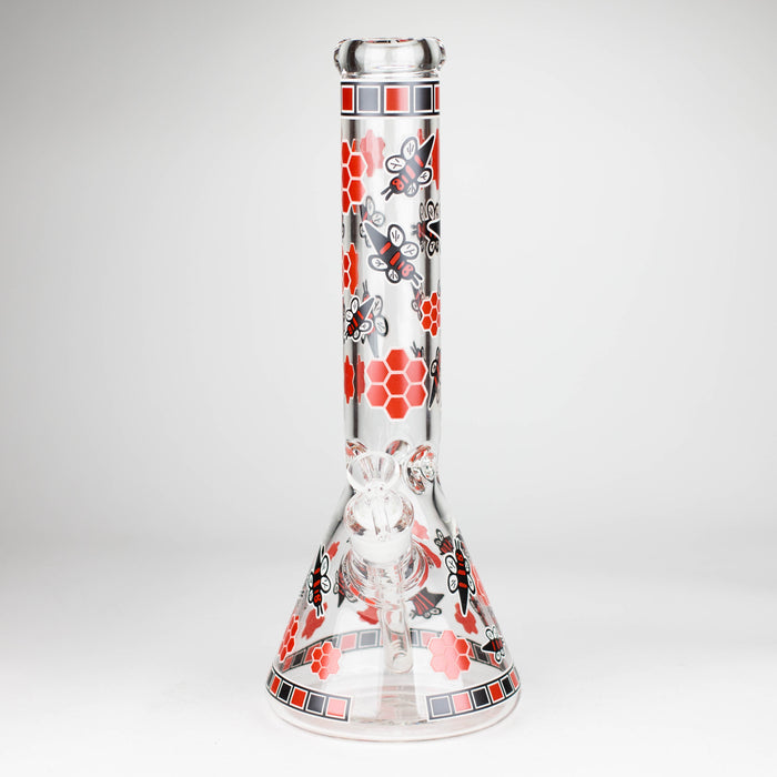 14" 7mm Honey Design Beaker Glass Bong Super Supplys Inc