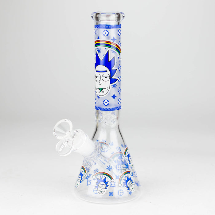 9" Glow In The Dark 4mm glass bong [S60] Glass Bong Super Supplys Inc Design G