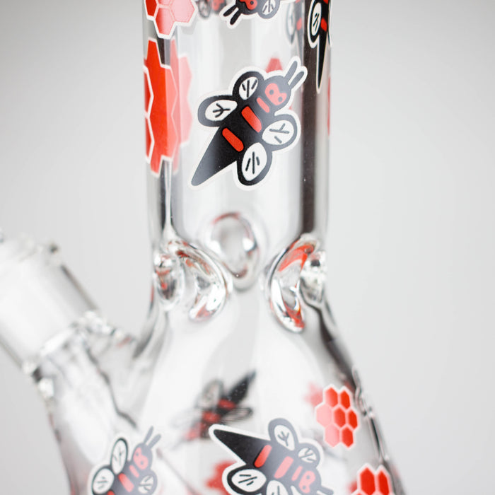 14" 7mm Honey Design Beaker Glass Bong Super Supplys Inc
