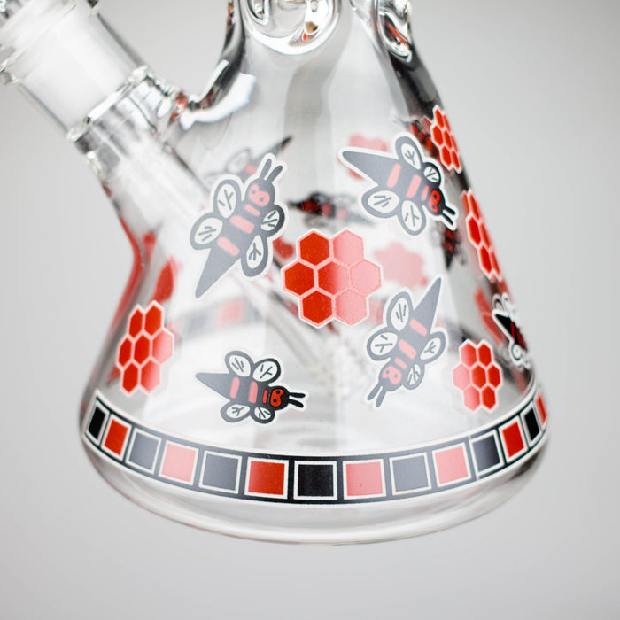 14" 7mm Honey Design Beaker Glass Bong Super Supplys Inc