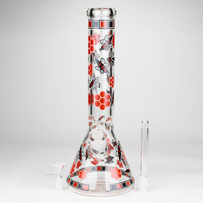 14" 7mm Honey Design Beaker Glass Bong Super Supplys Inc