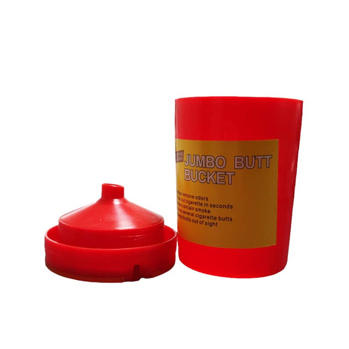 Jumbo Cig-Butt Color Bucket Extinguishing Ashtray Box of 12 Plastic Ashtray Super Supplys Inc