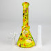 Fortune | 6.5" Angled Hydrographic Silicone Waterpipe-Assorted [SP1018P] Resin · Silicone · Plastic Bong Fortune