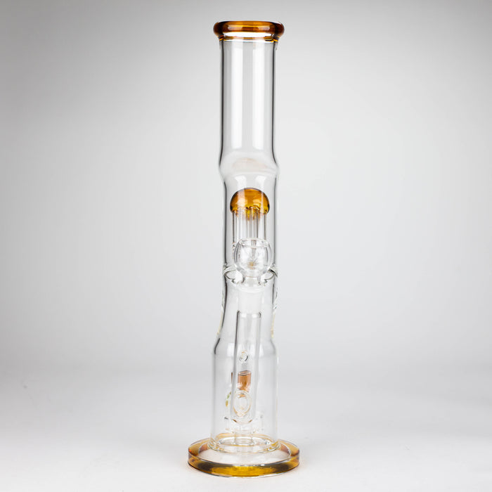 16" Zig-zag glass bong with percolator Glass Bong Bongzie Smokes
