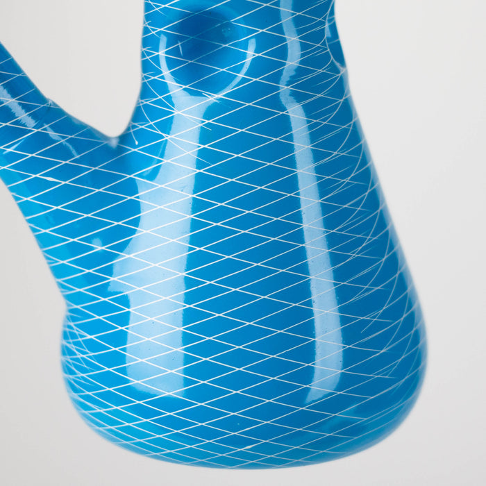8" web designed assorted color beaker glass bong Glass Bong Bongzie Smokes