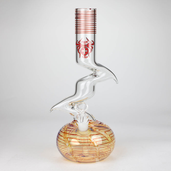 Xtreme | 12" Zig Zag glass water bong [AK822] Glass Bong Canadian Distributor