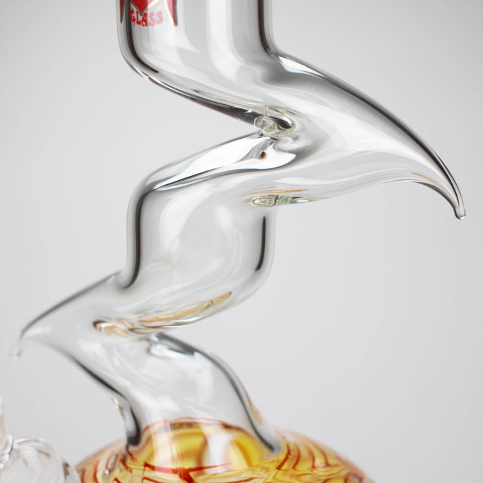 Xtreme | 12" Zig Zag glass water bong [AK822] Glass Bong Canadian Distributor