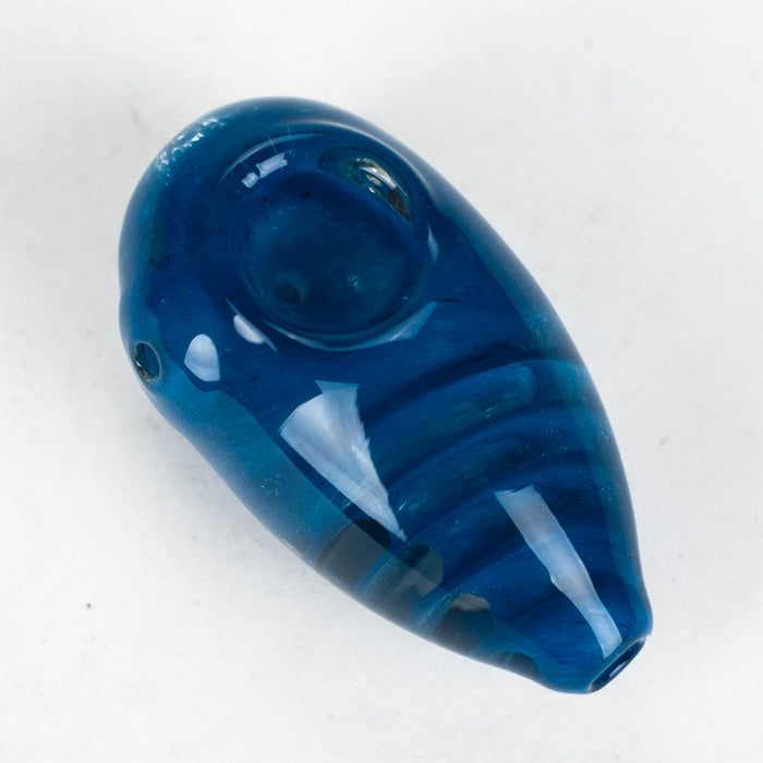 3" larva thick glass pipe [XTR1030] Glass Pipe Canadian Distributor Blue