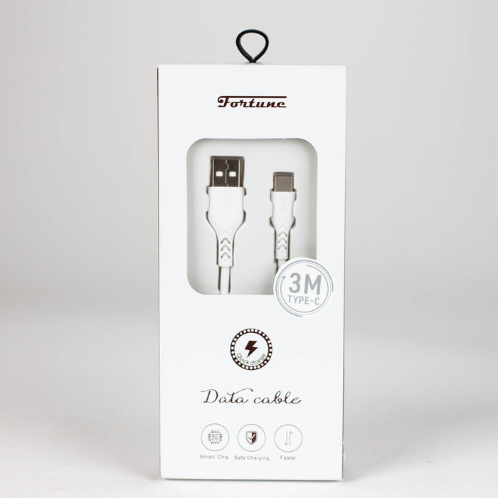 Fortune | Lightning & Type C Phone Charger Cable Charging Cable · Accessory Fortune 3m / Type-c to USB