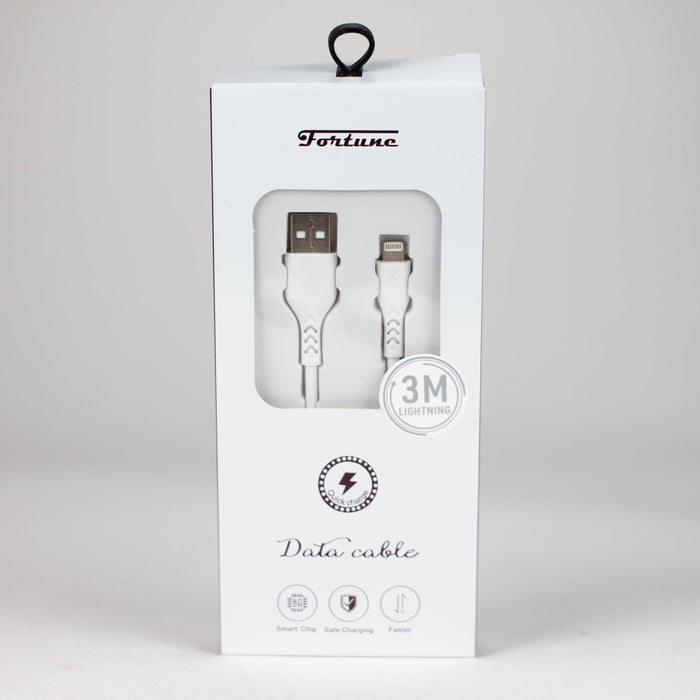 Fortune | Lightning & Type C Phone Charger Cable Charging Cable · Accessory Fortune 3m / Lightning to USB
