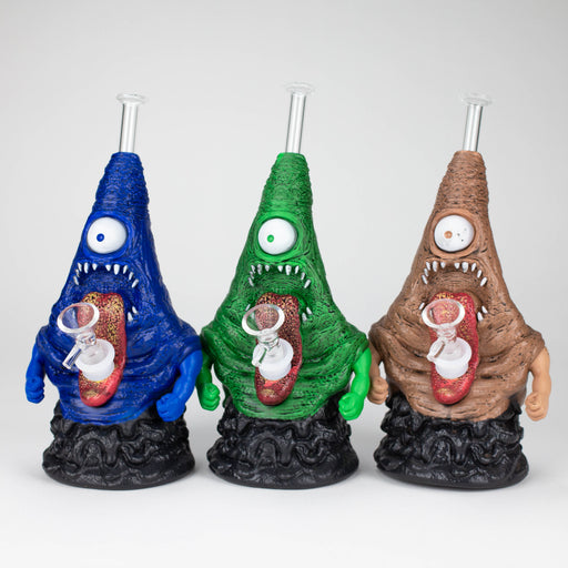 pipe of smoke monsters 8.6" Vinyl Swamp Monster water pipe — One Wholesale