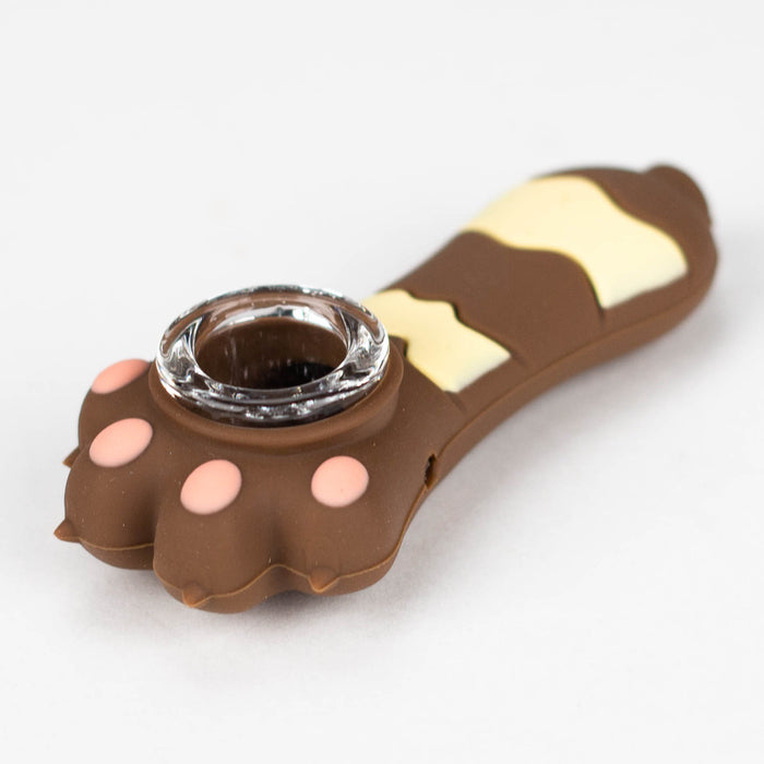 3.2" Silicone cat paw hand pipe Silicone Pipe YHS Smoke