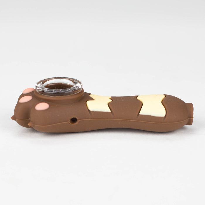 3.2" Silicone cat paw hand pipe Silicone Pipe YHS Smoke