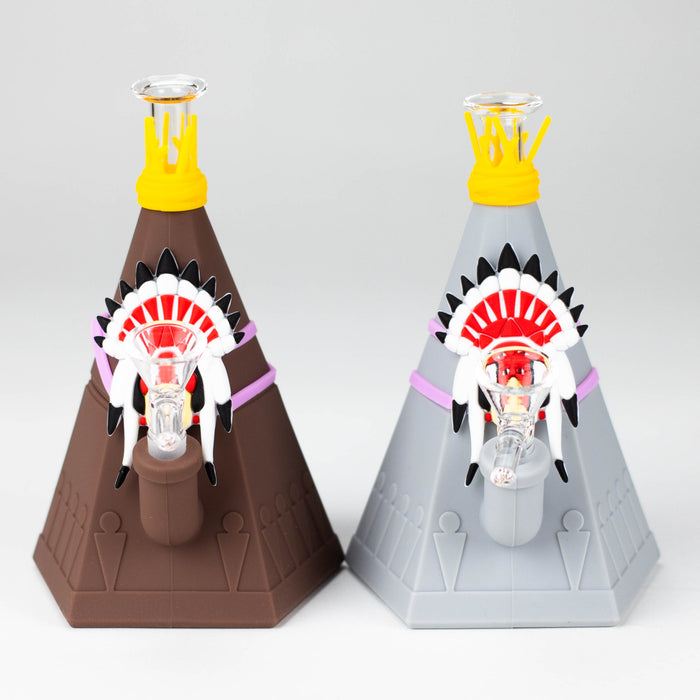 5.7” Tipi water pipe Resin · Silicone · Plastic Bong YHS Smoke