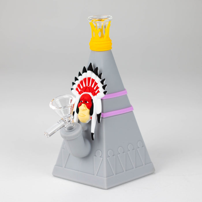 5.7” Tipi water pipe Resin · Silicone · Plastic Bong YHS Smoke