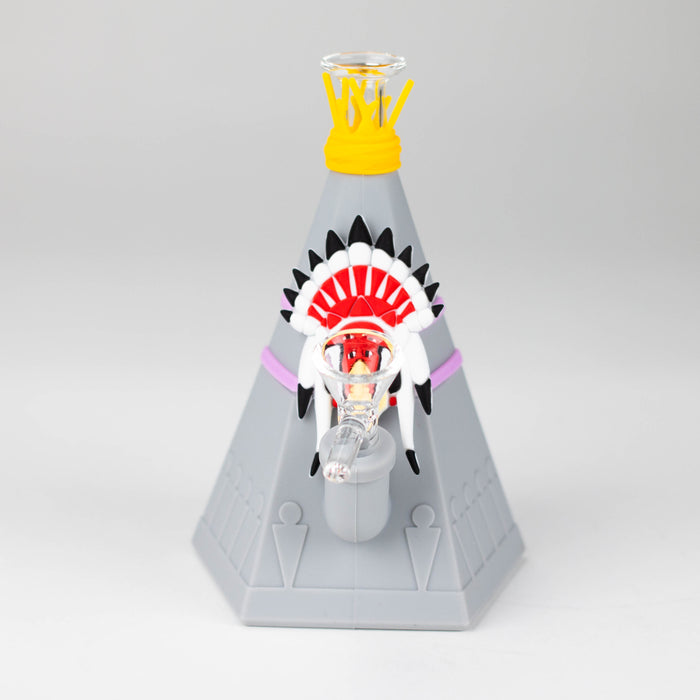 5.7” Tipi water pipe Resin · Silicone · Plastic Bong YHS Smoke
