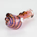 4.5" Gold Fumed Hand Pipe Pack of 2 Glass Bongzie Smokes