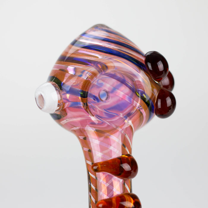 4.5" Gold Fumed Hand Pipe Pack of 2 Glass Bongzie Smokes