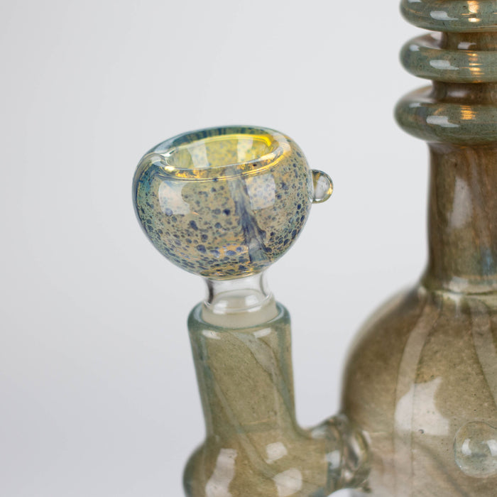 8" marble design multi color glass water bong Glass Bong Bongzie Smokes