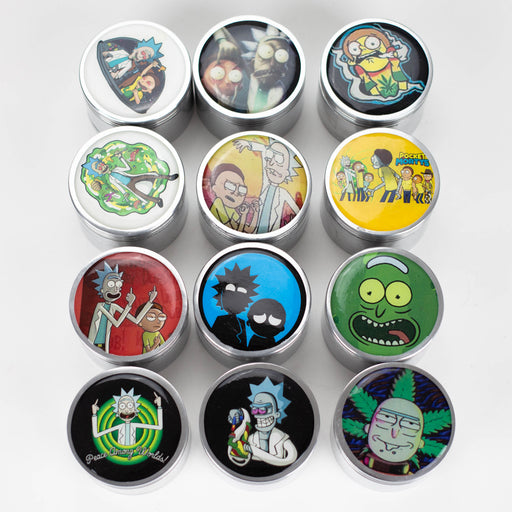 63mm Cartoon design 4 parts aluminium grinder-Assorted Regular Bongzie Smokes