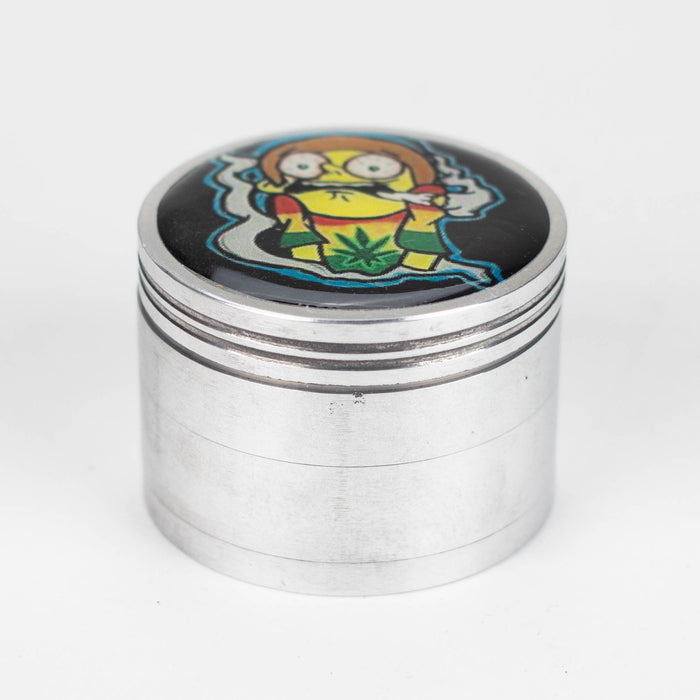 63mm Cartoon design 4 parts aluminium grinder-Assorted Regular Grinder Bongzie Smokes
