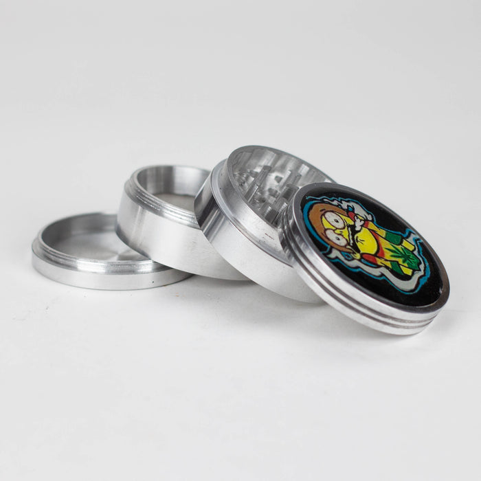 63mm Cartoon design 4 parts aluminium grinder-Assorted Regular Grinder Bongzie Smokes