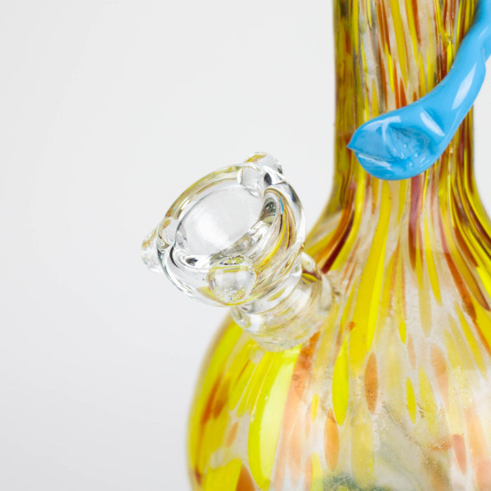 12" soft glass water pipe Glass Bong Bongzie Smokes