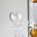 16" straight tube glass water bong with tree-arm percolator and diffuser Glass Bong Bongzie Smokes
