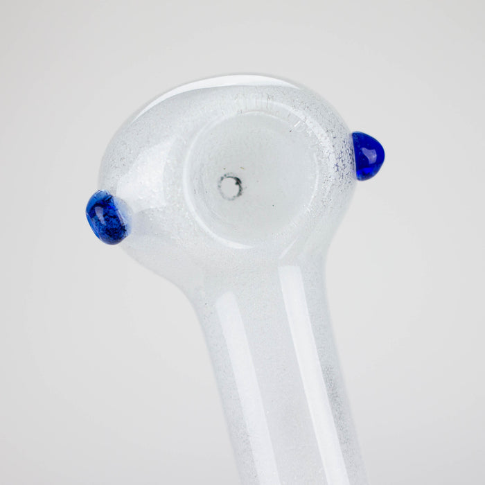 5" soft glass glow in the dark hand pipe Pack of 2 Glass Pipe Bongzie Smokes