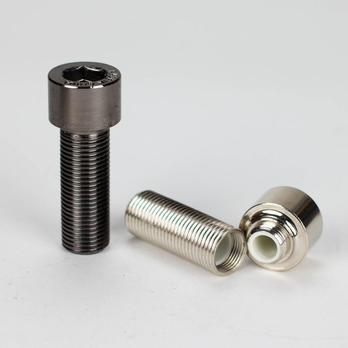 Secret Stash Metal Screw Bolt Style Pill Box Storage - Display of 24 Vial ONE