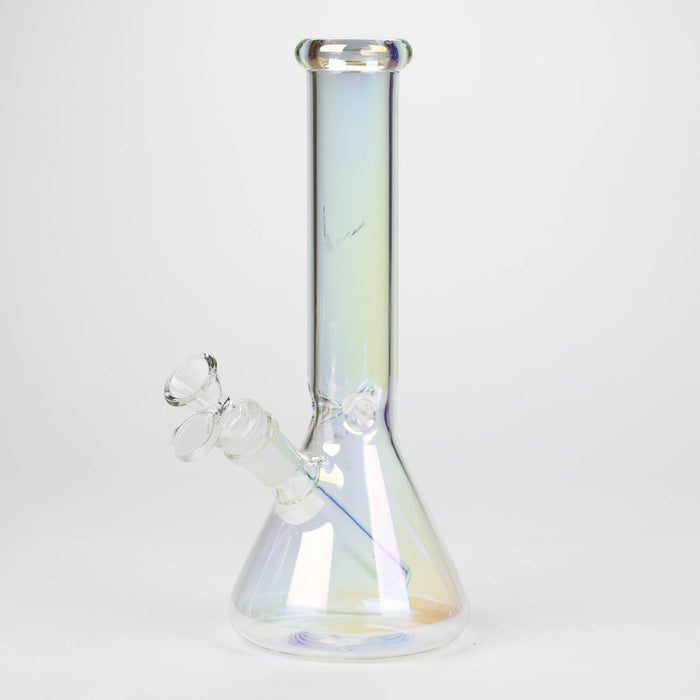 10" Solid Color Eletroplate Glass Beaker Bong Glass Bong 777 Smoke Rainbow