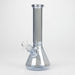 10" Solid Color Eletroplate Glass Beaker Bong Glass Bong 777 Smoke Light Blue