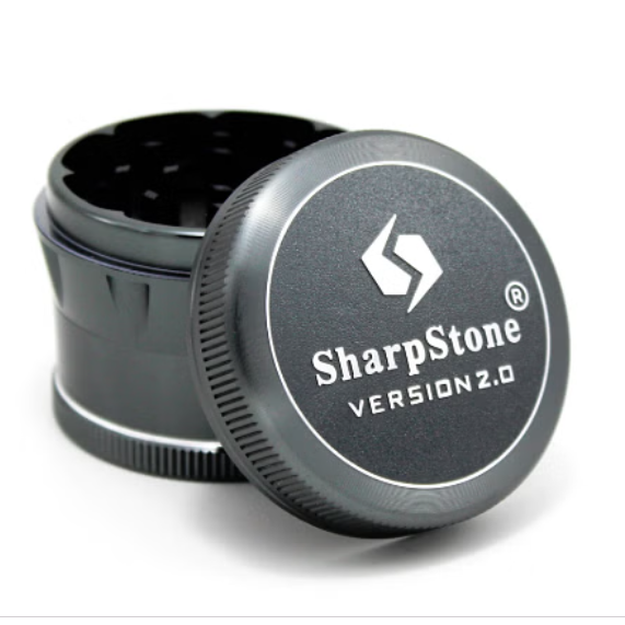 SharpStone® | V2 4 PIECE HARD TOP GRINDER - 2.2" [ GRI903 ] Regular Grinder NIBO Distribution GREY