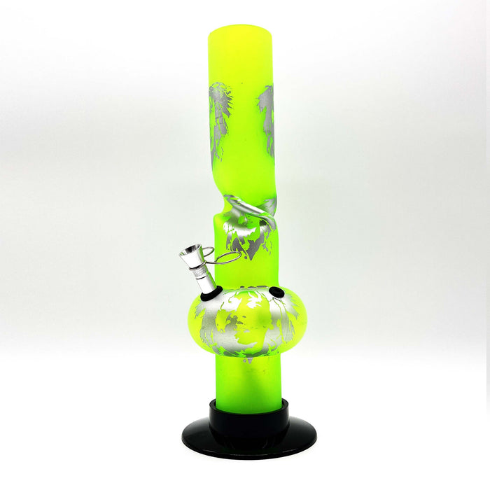 12" Acrylic Water Pipe Bong FAM-A ( PIP276 ) Acrylic Bong NIBO Distribution GREEN