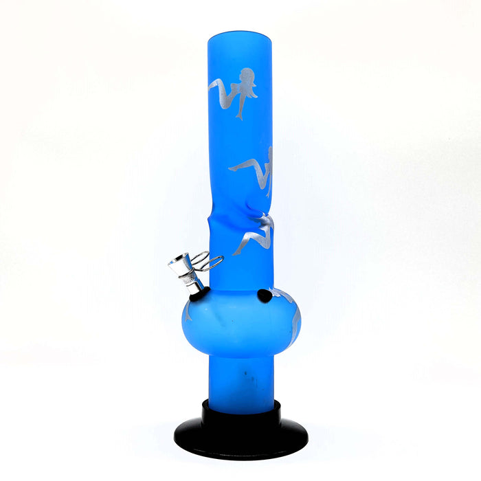 12" Acrylic Water Pipe Bong FAM-A ( PIP276 ) Acrylic Bong NIBO Distribution BLUE