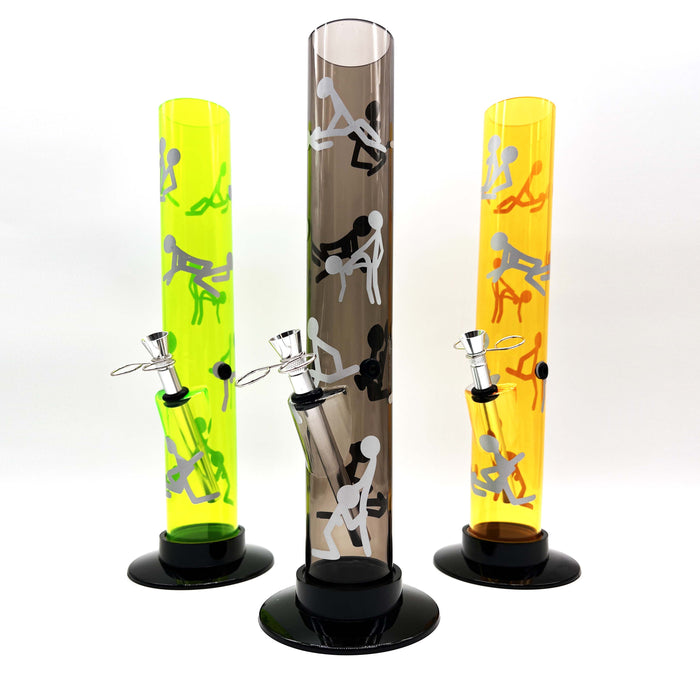 12" Acrylic Water Pipe Bong FAP-1 ( PIP278 ) Acrylic Bong NIBO Distribution