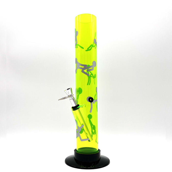 12" Acrylic Water Pipe Bong FAP-1 ( PIP278 ) Acrylic Bong NIBO Distribution GREEN