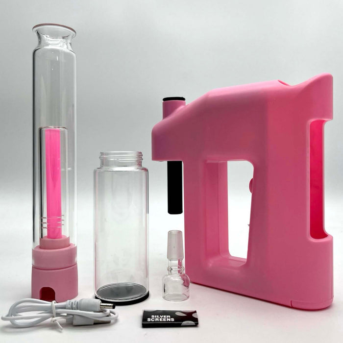 Colourful Glass Electric Blowing Bong with Bowl for Dry Herb Resin · Silicone · Plastic Bong Super Supplys Inc