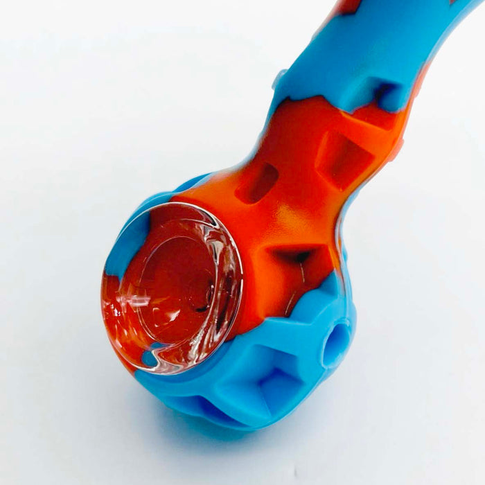 Silicone Honeycomb Handpipe Assorted Colours Jar of 20 Pieces Silicone Pipe Super Supplys Inc