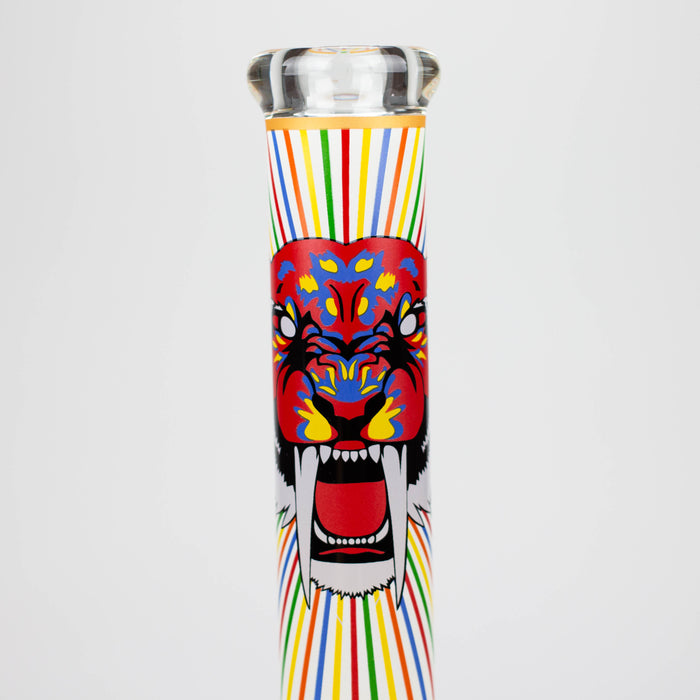 16" Glow in the dark 9mm glass water bong [GBT2301] Glass Bong ONE Design A