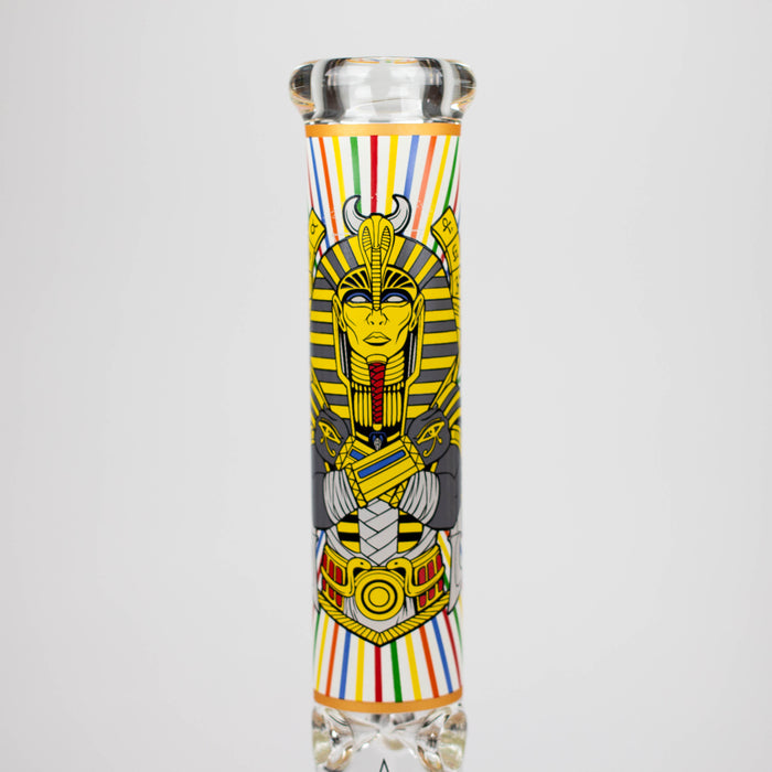 16" Glow in the dark 9mm glass water bong [GBT2301] Glass Bong ONE Design F