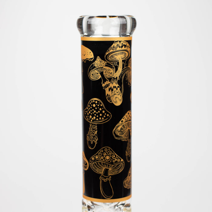 14" Mushroom 9mm glass water bong [GBT2303] Glass Bong ONE