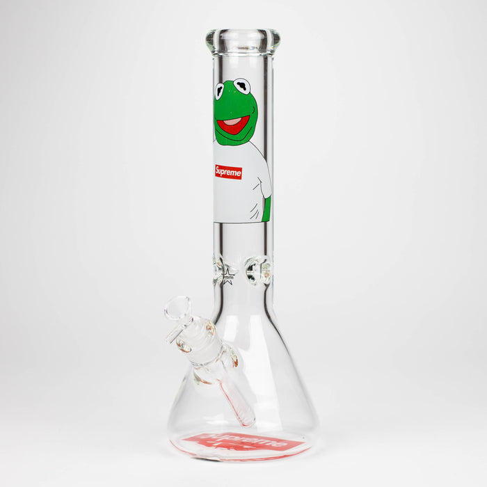 14" Brand 9mm glass water bong [NP2001] Glass Bong ONE Design A